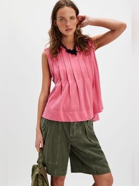 NWT FREE PEOPLE WE THE FREE DEJA TANK TOP HOT PINK